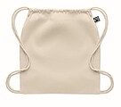 Fairtrade cotton drawstring bag