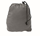 Fast inflatable travel pillow, stone grey