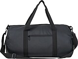 Faux leather weekender, black