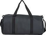 Faux leather weekender, black