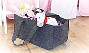 Felt firewood bag 