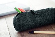 Felt zippered pencil case