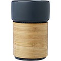 Fika 340 ml tumbler with bamboo sleeve, hale blue