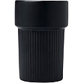 Fika 340 ml tumbler with bamboo sleeve, solid black