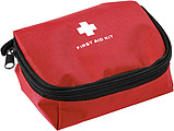 First aid kit in a nylon pouchRed