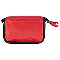 First aid set in pouch, red