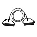 Fitness heavy resistance tube in pouch, grey