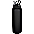 Fitz 800 ml RCS recycled single wall stainless steel water bottle, solid black
