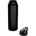 Fitz 800 ml RCS recycled single wall stainless steel water bottle, solid black