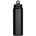 Fitz 800 ml RCS recycled single wall stainless steel water bottle, solid black