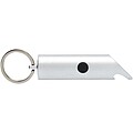 Flare RCS recycled aluminium IPX LED light and bottle opener with keychain