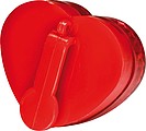 Flashlight clip in heart shape, red