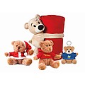 Fleece Blanket with bear, red