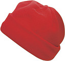 Fleece hat.Red
