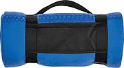 Fleece picnic and sofa blanket, blue