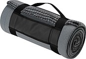 Fleece picnic and sofa blanket, grey
