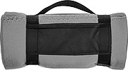 Fleece picnic and sofa blanket, grey