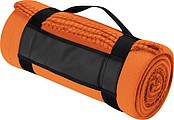 Fleece picnic and sofa blanket, orange