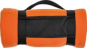 Fleece picnic and sofa blanket, orange