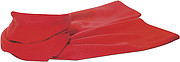 Fleece scarf.Red