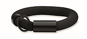 Floating wristband key ring, black