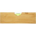 Flush bamboo spirit level with bottle opener