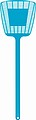 Fly swatter made of plastic