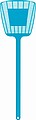 Fly swatter made of plastic