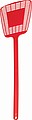 Fly swatter made of plastic