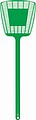 Fly swatter made of plastic