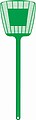 Fly swatter made of plastic