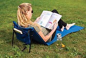 Foldable beach lounge chair,blue