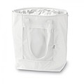 Foldable cooler shopping bag, white