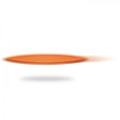 Foldable frisbee in pouch, orange
