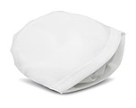 Foldable frisbee in pouch, white