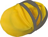 Foldable frisbee with a polyester case, yellow