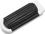Foldable hair brush with mirrorWhite