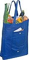 Foldable non-woven shopping bag, blue