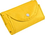 Foldable non-woven shopping bag, yellow