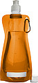 Foldable plastic water bottle Orange
