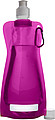 Foldable plastic water bottle Pink