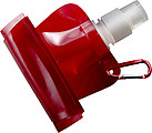 Foldable plastic water bottle Red