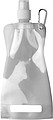 Foldable plastic water bottle Silver