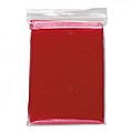 Foldable raincoat in polybag, red
