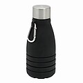 Foldable silicone bottle, black