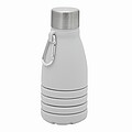 Foldable silicone bottle, grey