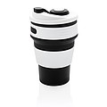 Foldable silicone cup,black