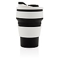Foldable silicone cup,black