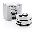 Foldable silicone cup,black