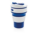 Foldable silicone cup, blue